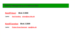 Desktop Screenshot of kemigf.kiku.dk
