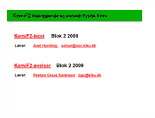Tablet Screenshot of kemigf.kiku.dk