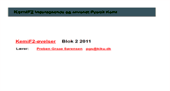 Desktop Screenshot of kemif2.kiku.dk