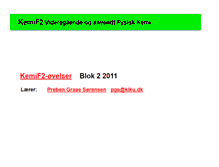 Tablet Screenshot of kemif2.kiku.dk